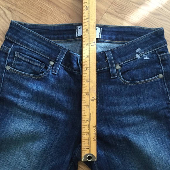 Paige Verdugo Ankle Zip Dark Wash Jeans Denim - Picture 10 of 15